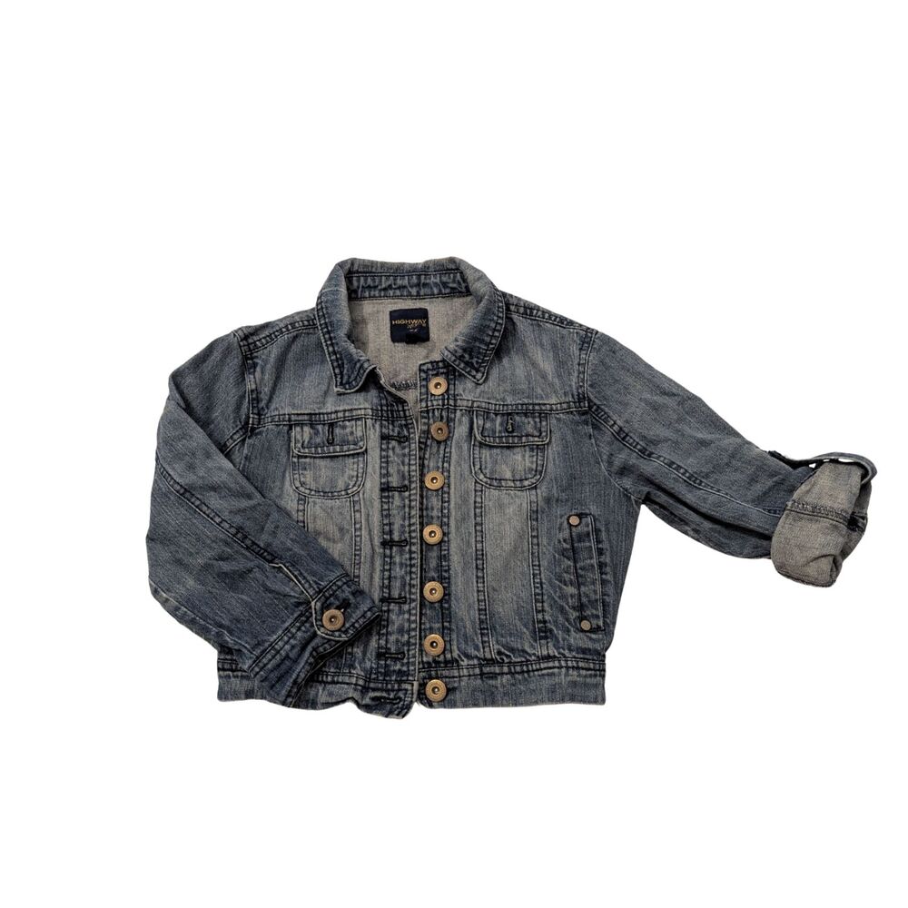 Highway Jeans | Women's Small | 100% Cotton Cropped Dark Wash Denim Jacket